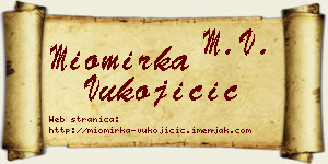Miomirka Vukojičić vizit kartica